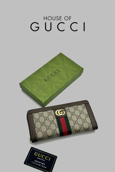 جزدان - Gucci / شامل علبة  - جوتشي شعار سحاب <br> <span class='text-color-warm'>نفدت الكمية</span>